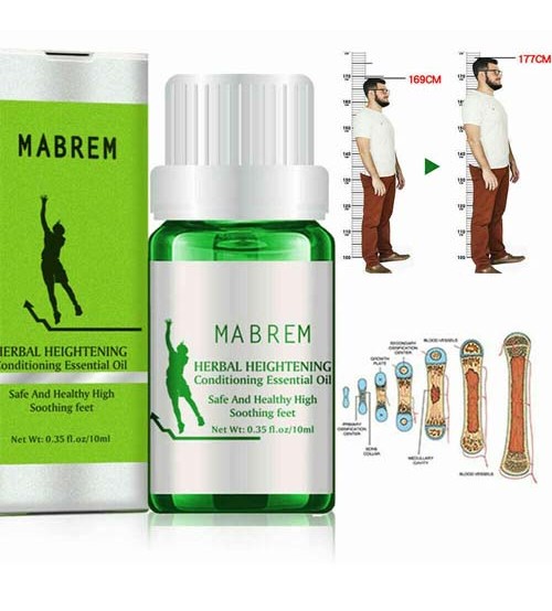 Mabrem Natural Herbal Body Heightening Conditioning Height Increasing Growth Essential Oil 30ml